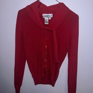 Red Joseph A blouse with tie front